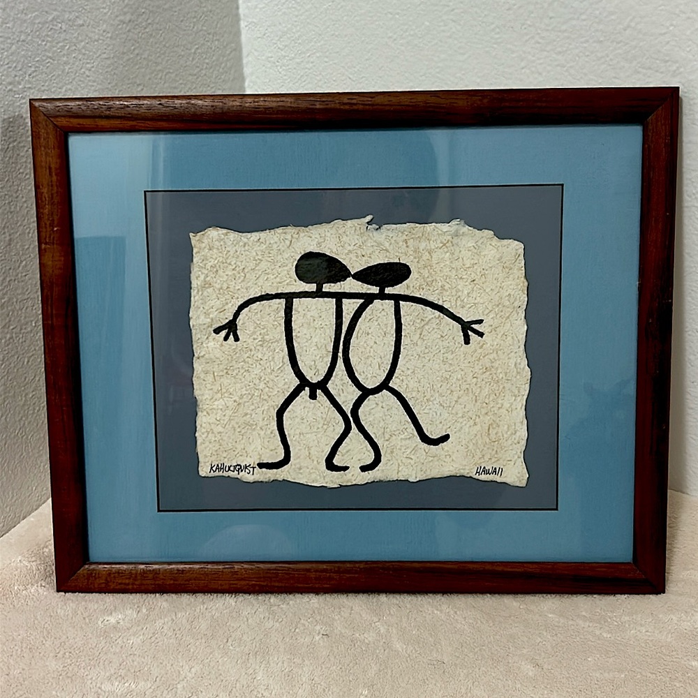 🖤Woodblock painting from Hawaii by KAHULTQUIST